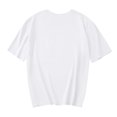thumbnail image 4 of Jusqu'à 65 % de Réduction d'Été Iumwxz T-Shirts Basiques Plissés Décontractés pour Femmes Hauts d'Été Mignons pour Femmes Blouse à Imprimé Nœud Col Rond Manches Courtes Blouse pour Femmes Confortable pour l'École, 4 of 4