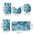 thumbnail image 3 of Dvkptbk Mixed Colors Bath Mats 5 Set Bathroom Rugs For 5 Pcs Toilet Mats Universal Soft Comfortable Water Absorption Non-Slip Thick Machine Washable Easy Dry Dark Color, 3 of 8