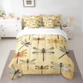 thumbnail image 2 of Erosebridal Retro Dragonfly Bedding Full Size, Flying Animal Bedding Sets Full Size, Rustic Boho Decor, 7pcs, 2 of 5
