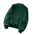 thumbnail image 3 of ZMFXJPE Chandail Y2K Chandails pour Femmes Sans Capuchon Chandail en Molleton Hauts d'Hiver pour Femmes Chandails à Enfiler pour Femmes (Vert Armée, P), 3 of 3