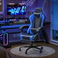 thumbnail image 2 of Achilles Hero Elite Pro Gaming Chair, Computer Chair with Footrest and Lumbar Support, Height Adjustable Gaming Chair with 360°-Swivel Seat and Headrest,  Blue, 2 of 6