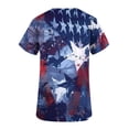 thumbnail image 4 of Hauts à Manches Courtes pour Femmes Mode Décontractée Unie Col Rond Manches Courtes Poches T-Shirt Ample Chandail Hauts à Manches Courtes pour Femmes, 4 of 5