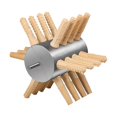 thumbnail image 2 of Chicken Feather Plucker Machine Bird Defeathering Stable Multipurpose Portable 24 Fingers Large, 2 of 7