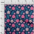 thumbnail image 1 of oneOone Polyester Lycra Fabric Leaves & Floral Artistic Decor Fabric Printed BTY 56 Inch Wide, 1 of 4