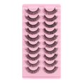 thumbnail image 2 of 10 Pairs Russian Strip Lashes Curly Handmade   F  19x10.5x1.5CM, 2 of 8