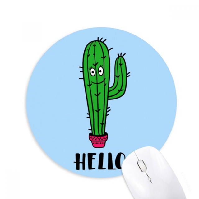 Bonjour Cactus Art Déco Tapis de Souris Confortable Jeu de Bureau Tapis