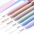thumbnail image 3 of ORUYROP Gel Pens, Retractable, Fine Point, 0.5mm, Assorted Ink Colors, 6 Pack, 3 of 7