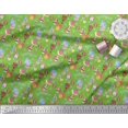 thumbnail image 3 of Soimoi Rayon Fabric Balloon & Cute Animals Kids Print Fabric by The Yard 42 Inch Wide, 3 of 3