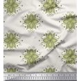 thumbnail image 1 of Soimoi Moss Georgette Fabric Flower Artistic Print Sewing Fabric Yard 42 Inch Wide, 1 of 3