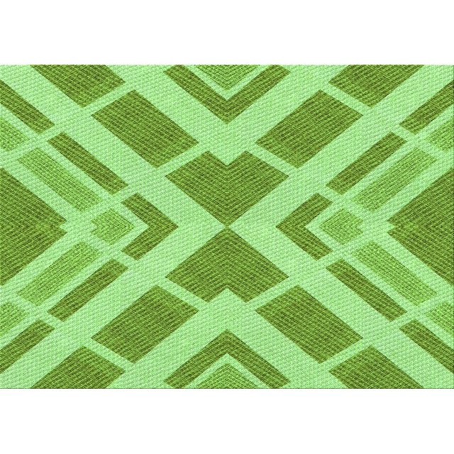Ahgly Tapis Rectangulaire Lavable en Machine Intérieur Transitionnel Vert Lime Foncé, 7 Pieds x 9 Pieds