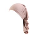 thumbnail image 1 of Chapeau Tressé Réversible Ajustable pour Femmes avec Perles, Style Musulman, Volant, Cancer, Bonnet Enveloppant, Bonnets de Nuit, Doublé Satin, Bonnets pour Cheveux, 1 of 4