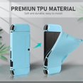 thumbnail image 5 of KOMI Switch OLED Case for Nintendo Switch OLED Model, Dockable Cover Soft TPU Protector Case for Switch OLED Grips & Console and Accessories with 2 Pcs Thumb Caps, Blue, 5 of 5