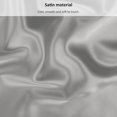 thumbnail image 2 of czcpp-Satin Fitted Sheet, Luxurious Silky Smooth Polyester Bedding Soft Deep Pocket Bed Sheets Mattress Cover, Queen, Light Grey, 2 of 4