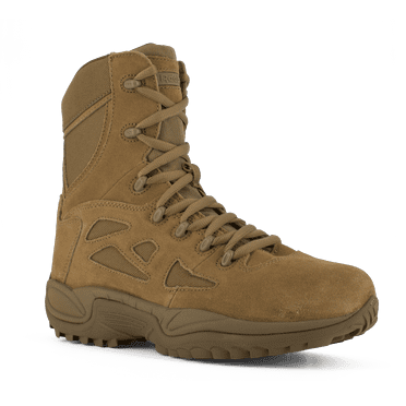 Reebok Work Bottes Furtives à Bout Souple pour Femmes 8 Pouces Rapid Response avec Fermeture Éclair Latérale Coyote - RB897