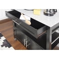 thumbnail image 3 of Alders Black Kitchen Cart, 3 of 9