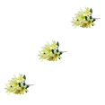 thumbnail image 3 of VONKY Faux Lilium With Realistic Appearance Low Maintenance Artificial Flowers yellow 3Set, 3 of 6