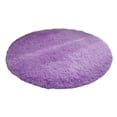 thumbnail image 2 of Round Faux Fur Area Rug (100cm) - Plush Bedroom Floor Mat, Accent Carpet for Yoga & Chair, 2 of 7