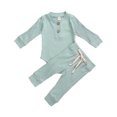 thumbnail image 2 of Combinaisons de Bébé en Tricot, Boutons Col Rond à Manches Longues + Pantalon Long Élastique, 2 of 6