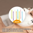 thumbnail image 3 of Maoww Face Mud Stirring Stick Cosmetics Make Tools Makeup Rods Solid Color Modulation Accessory Making Mixer DIY Silicone Mixing Rod Lake blue, 3 of 6