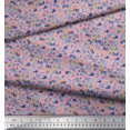 thumbnail image 2 of Soimoi Polyester Crepe Fabric Flower Watercolor Printed Fabric 1 Yard 52 Inch Wide, 2 of 3