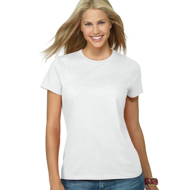 Hanes T-shirt Nano-T pour Femmes, P, Blanc