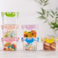 thumbnail image 2 of facefd Girls' INS Sealed Storage Transparent Mini Storage Box Salad Snacks Fruit Preservation Box Desktop Storage and Organization, 2 of 8