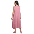 thumbnail image 4 of Moomaya Robe de Nuit d'Allaitement Unie à Col Rond pour Femmes en Coton, 4 of 5