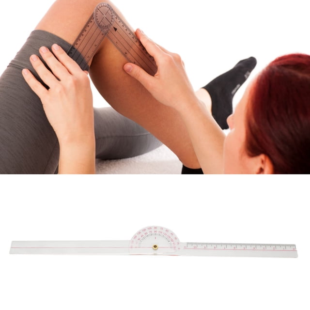 Gonomètre Spinal, Gonomètre Articulé Transparent Échelle Claire Robuste pour Coude