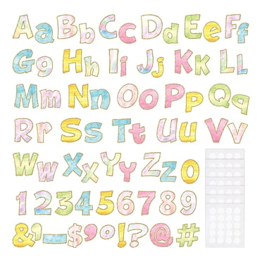 1 Ensemble de Lettres pour Tableau d'Affichage Papier Décoratif Lettres pour Enseignant pour Tableau d'Affichage