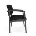 thumbnail image 4 of Lenox Steel Reception Waiting Bariatric Chair / Charcoal Steel / Black, 4 of 5