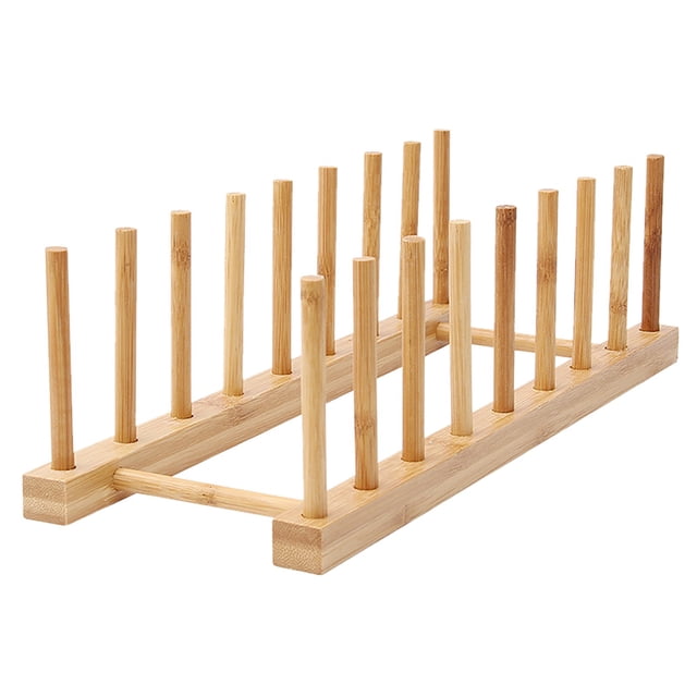 Agiferg Multifunctional Bamboo Kitchen Dish D rain Rack Tableware Storage Rack