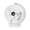 thumbnail image 2 of EGNMCR Desk Fan Rechargeable, USB Battery Operated Fan 3 Speed, Small Box Fan For Bedroom Office Home,, 2 of 7