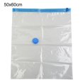 thumbnail image 2 of MYG Transparent Vacuum Bag Folding Compressed Space Saving Clothes Storage Big Size, 2 of 10