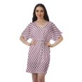thumbnail image 1 of Moomaya Robes Décontractées pour Femmes Courtes Imprimées Robe Fluide à Col en V pour Femmes Grande Taille, 1 of 6