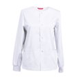 thumbnail image 1 of Womens Scrub Jacket Workwear Snap Front Warm-up Scrubs Jacket, 1 of 4
