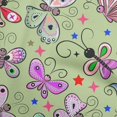 thumbnail image 1 of oneOone Rayon Light Green Fabric Butterflies Sewing Craft Projects Fabric Prints By Yard 56 Inch Wide-7N, 1 of 5