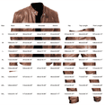 thumbnail image 2 of Migroa Classic Vintage Motorcycle Jacket Set for Men | Leather Bomber & Pants | Windproof Fall/Winter Two-Piece Suit , Wine L, 2 of 2