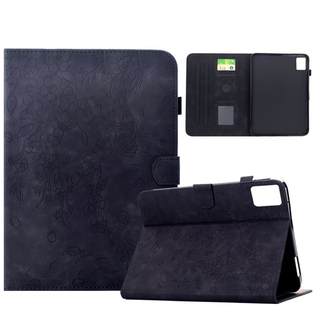 FOXDOCK Tablet Case for Lenovo Tab M11 with Card Slots, Auto Sleep/Wake, Stand Function, Full Protection Floral Folio Cover