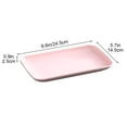 thumbnail image 3 of Rectangular Plastic Serving Plates Large Capacity | Fruit Sausage Snack Tray, Durable & Easy Clean, 24.5x14.5cm, Hot Pot Barbecue Platter for Entertaining, 3 of 8