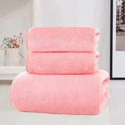 Bath Towel Set, EDHITNR Soft Linen 3 Piece Towel Set Highly Absorbent, Quick Dry Machine Washable Towels for Bathroom Shower Gym Adults