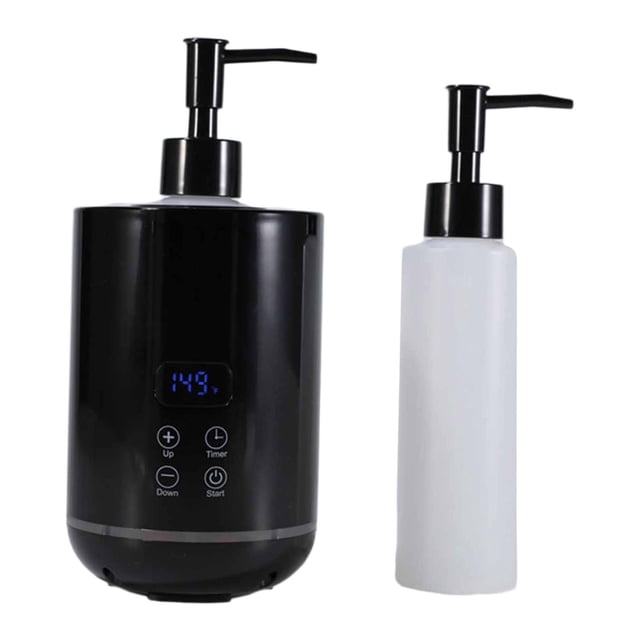 Tachiuwa Chauffe-Huile de Massage à Température Réglable Portable avec Distributeur de Bouteille d'Huile Noir
