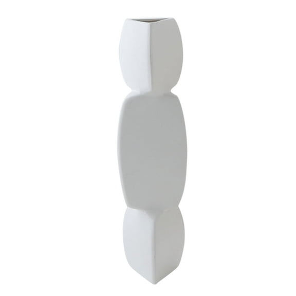 MesaSe Vases en Porcelaine Table Moderne Céramique Géométrique Poterie pour Salon Décoration de Mariage