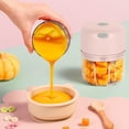 thumbnail image 4 of Yhmxh Kitchen Gadgets Crusher Portable Mini Food Processor Wireless Vegetable Masher With USB Charging Rainproof Garlic Masher For Ice Cubes Spices 250ML Kitchen Aid Attachments, 4 of 8