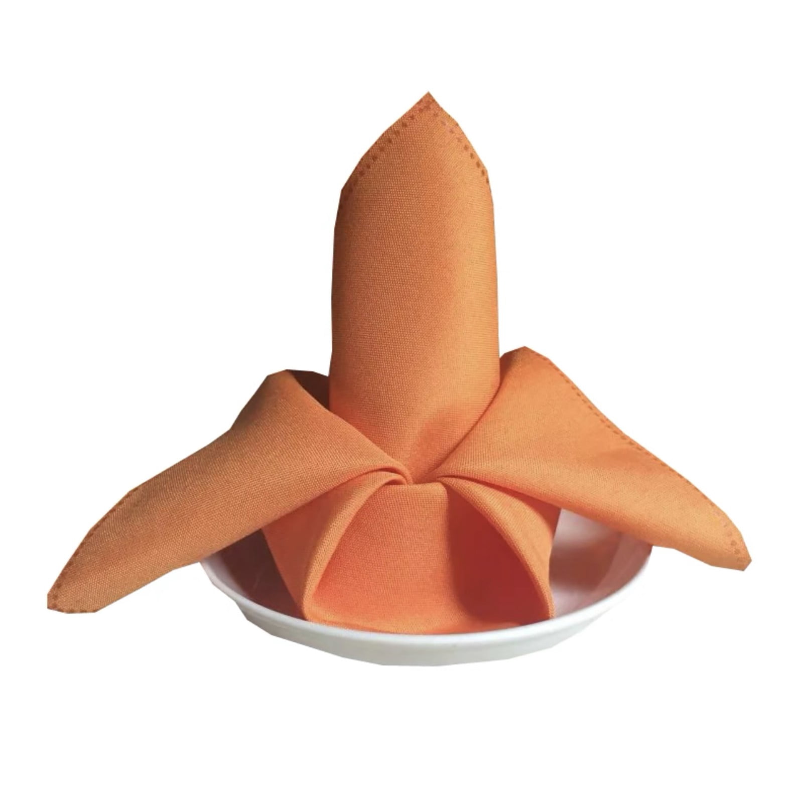 Napkins Cloth Washable, Orange Cloth Napkins, 18.9x18.9Inch Soft Cotton Dinner Napkins Cloth, Rustic Table Napkins, 6Pcs Reusable Table Napkin with Hemmed Edges