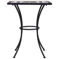 thumbnail image 2 of vidaXL Mosaic Bistro Table Black and White 60 cm Ceramic, 2 of 5