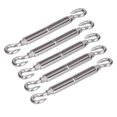 thumbnail image 4 of 5Pcs Turnbuckle Hook and Hook Wire Rope Tension 304 Stainless Steel Shade Sail HardwareM6, 4 of 8