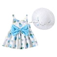thumbnail image 4 of Robe Bébé Fille Sans Manches Robe Tutu Bébé Robes d'Été Filles avec Chapeaux 2 Pcs Robe de Fée Tout-Petit 100/10, 4 of 4