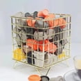 thumbnail image 1 of Aursykel Iron Coffee Pod Organizer Basket for Capsules Tea Bags Snacks Storage Home Office School with Modern Mesh Design Space Saving Solution for Coffee Bar Kitchen, 1 of 5