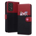 thumbnail image 1 of Compatible avec Samsung Galaxy A53 5G Étui Portefeuille Motif Animaux Mignons avec Fentes pour Cartes et Rabat, 1 of 5