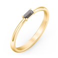 thumbnail image 3 of East-West Stackable Baguette Ring in 10K Yellow Gold, 3 of 3